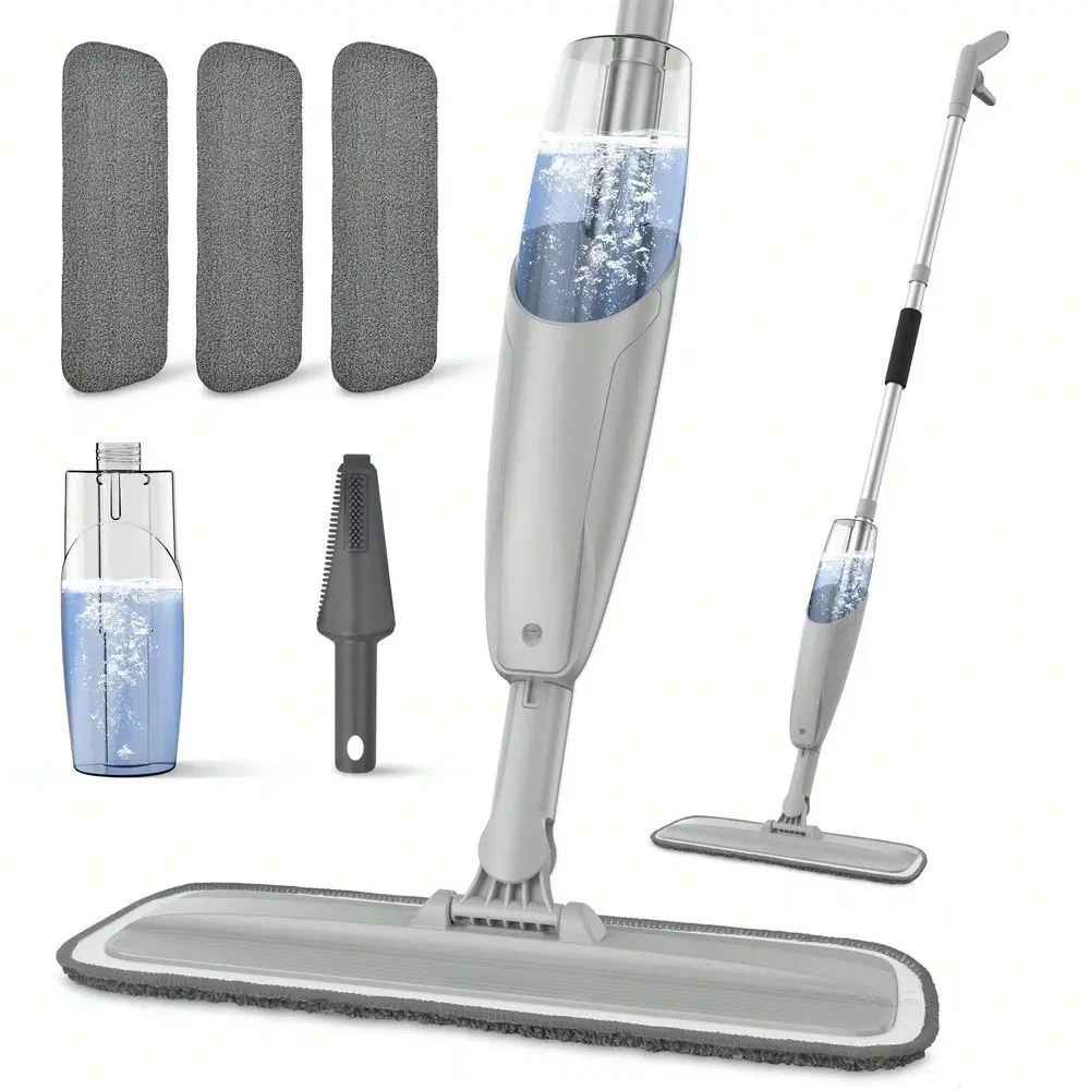 Spray Mop For Floor Cleaning Wet, With 14 Oz Refillable Bottle And 3 Washable Microfiber Pads Use, Gray
Spray Mop For Floor Cleaning Wet, With 14 Oz Refillable Bottle And 3 Washable Microfiber Pads Use, Gray