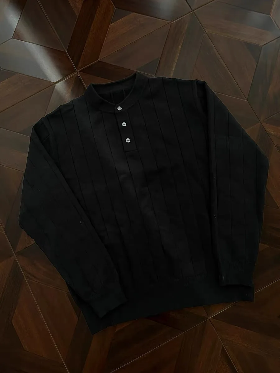 Вязаный свитер в американском стиле ретро, мужской повседневный свитер с воротником Генри, текстурированная полоска, свободный крой, длинный све, круглый, дышащий
Вязаный свитер в американском стиле ретро, мужской повседневный свитер с воротником Генри, текстурированная полоска, свободный крой, длинный све, круглый, дышащий