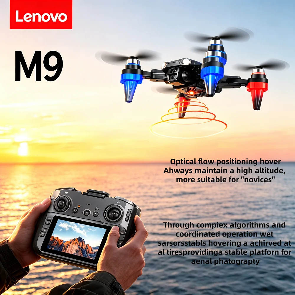 Lenovo M9 8K HD Dual Camera Drone 4.3inch Screen Remote Controlled Optical Flow Positioning Hover Quadcopter Brushless Motor Toy
Lenovo M9 8K HD Dual Camera Drone 4.3inch Screen Remote Controlled Optical Flow Positioning Hover Quadcopter Brushless Motor Toy