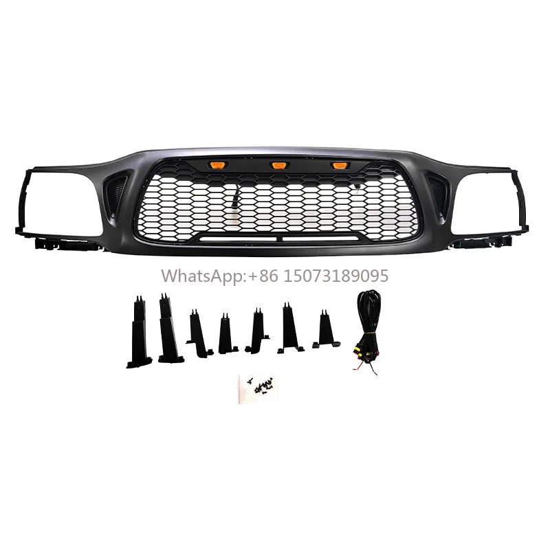 Решетка переднего бампера с подсветкой для Tacoma 2001-2004 Светодиодная передняя решетка ABS Материал Прямая замена 
Решетка переднего бампера с подсветкой для Tacoma 2001-2004 Светодиодная передняя решетка ABS Материал Прямая замена