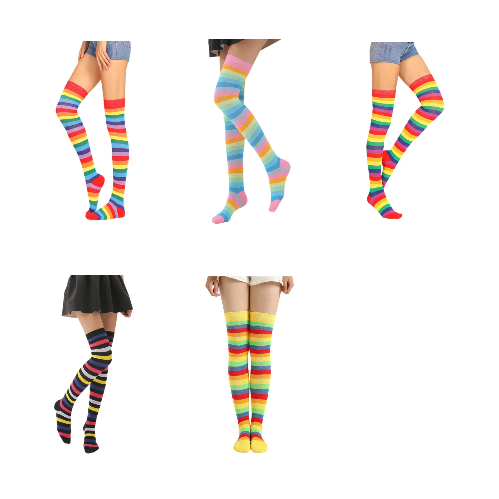 Красочные носки с радужными полосками, длинные носки до колена, комплект (красный цвет 01+пастельный+красный цвет 02+цветная полоска 01+желтый цвет)
Красочные носки с радужными полосками, длинные носки до колена, комплект (красный цвет 01+пастельный+красный цвет 02+цветная полоска 01+желтый цвет)
