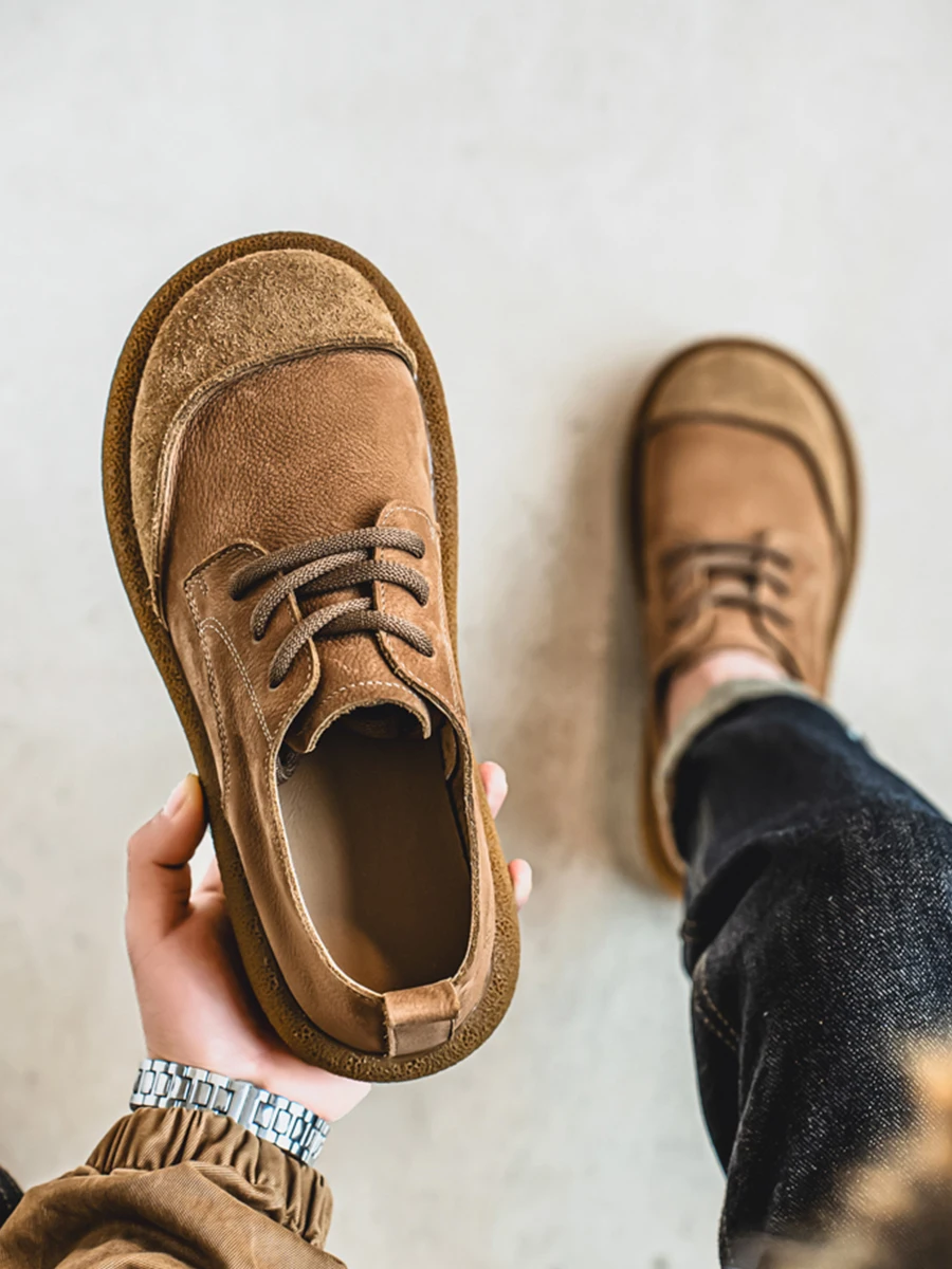 Men's Casual Work Shoes Spring Summer Leather Breathable Comfortable American Style round Toe Rubber Outsole Wear Resistant
Men's Casual Work Shoes Spring Summer Leather Breathable Comfortable American Style round Toe Rubber Outsole Wear Resistant