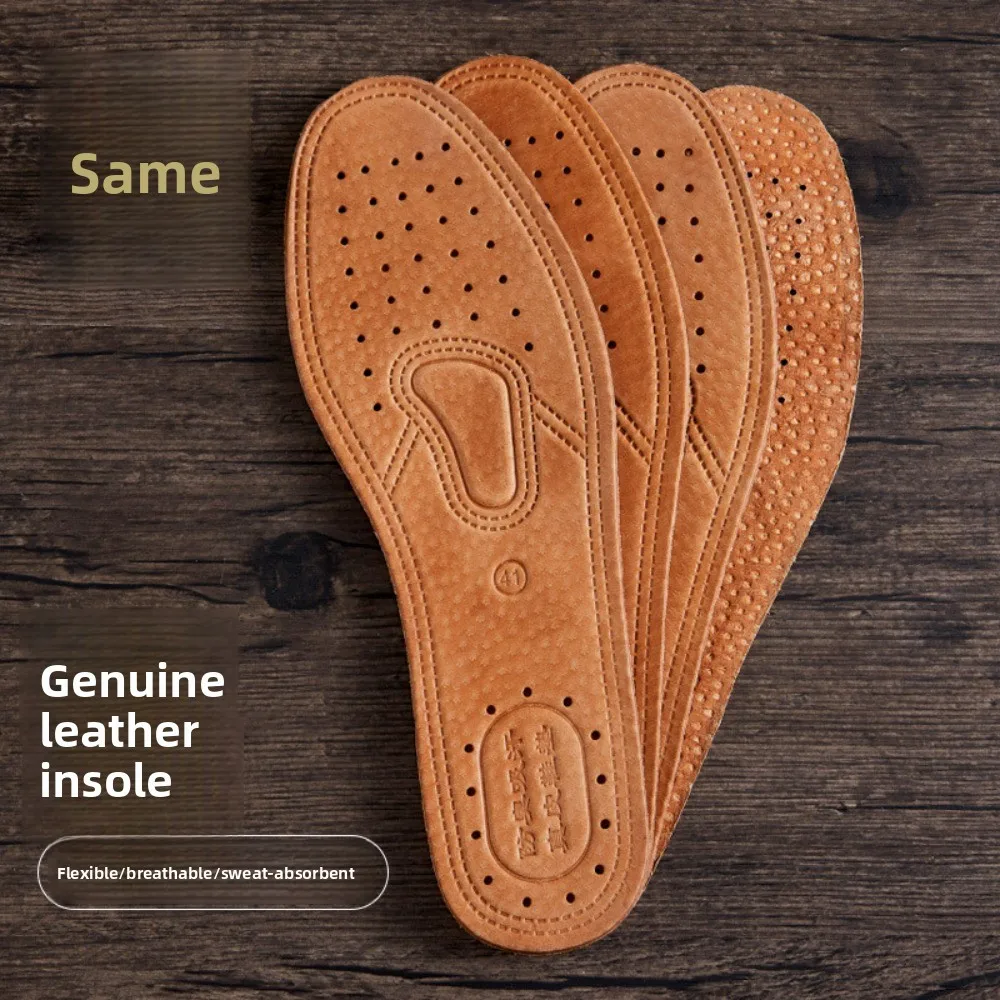 Pigskin Genuine Leather Insole - Breathable Sweat-Absorbent Odor-Resistant Shoe Pad for Men & Women Sports & Leather Shoes
Pigskin Genuine Leather Insole - Breathable Sweat-Absorbent Odor-Resistant Shoe Pad for Men & Women Sports & Leather Shoes