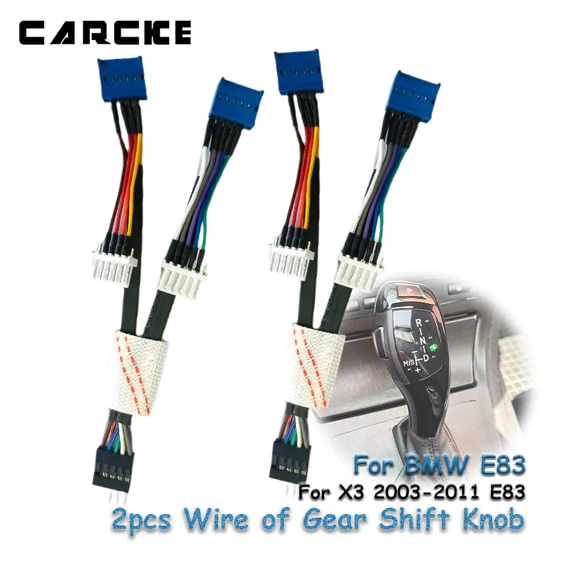 E83 2pcs Wires of Gear Shift Knob For BMW X3 2003-2011 Gear Shifter Lever Cable Retrofit Kit Modified Replace Car Accessories
E83 2pcs Wires of Gear Shift Knob For BMW X3 2003-2011 Gear Shifter Lever Cable Retrofit Kit Modified Replace Car Accessories