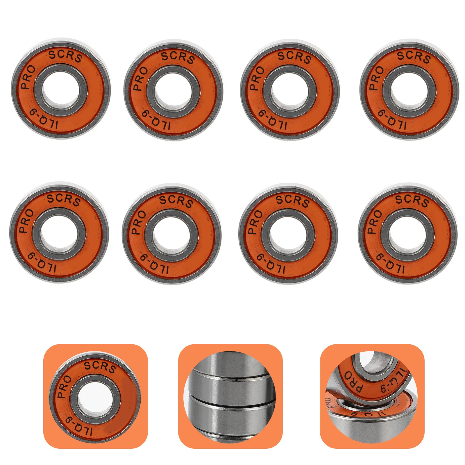 12Pcs Skateboard Bearings Strong Hardness Fine Workmanship Excellent Grip Support Radial Axial Loads for Skates Scooters Boards
12Pcs Skateboard Bearings Strong Hardness Fine Workmanship Excellent Grip Support Radial Axial Loads for Skates Scooters Boards