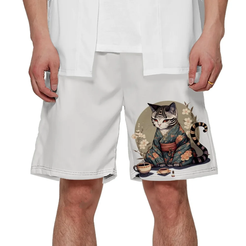 Summer White Cute Cat Print Shorts Men Basketball Shorts Streetwear Hip Hop Loose Quick Dry Short Pants
Summer White Cute Cat Print Shorts Men Basketball Shorts Streetwear Hip Hop Loose Quick Dry Short Pants