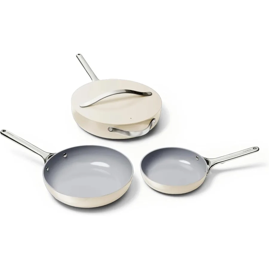 4Piece Fry Pan Set NonStick Frying Pans 10.5 and 8 and NonStick Sauté Pan Non Toxic PTFE and PFOA Free Oven Safe and Compatible
4Piece Fry Pan Set NonStick Frying Pans 10.5 and 8 and NonStick Sauté Pan Non Toxic PTFE and PFOA Free Oven Safe and Compatible