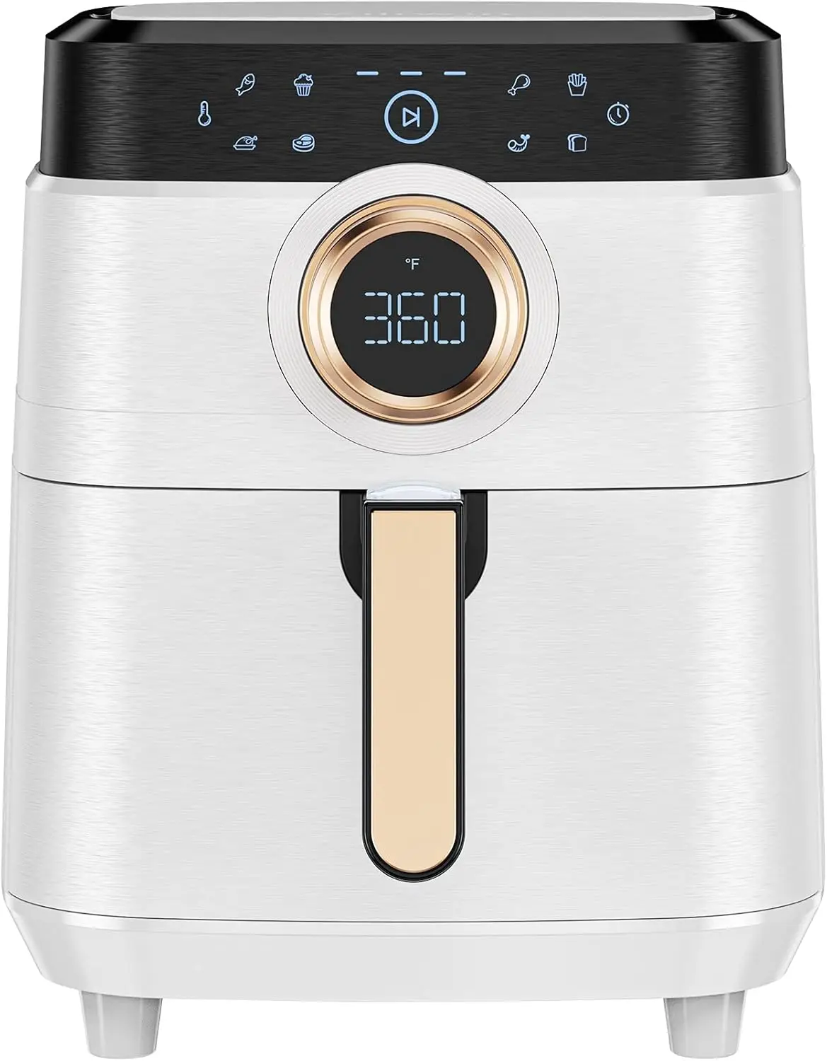 8QT Air Fryer Oven 1700W 8-in-1 Touch Screen with Nonstick Basket, Dishwasher Safe, BPA & PFOA Free, White
8QT Air Fryer Oven 1700W 8-in-1 Touch Screen with Nonstick Basket, Dishwasher Safe, BPA & PFOA Free, White