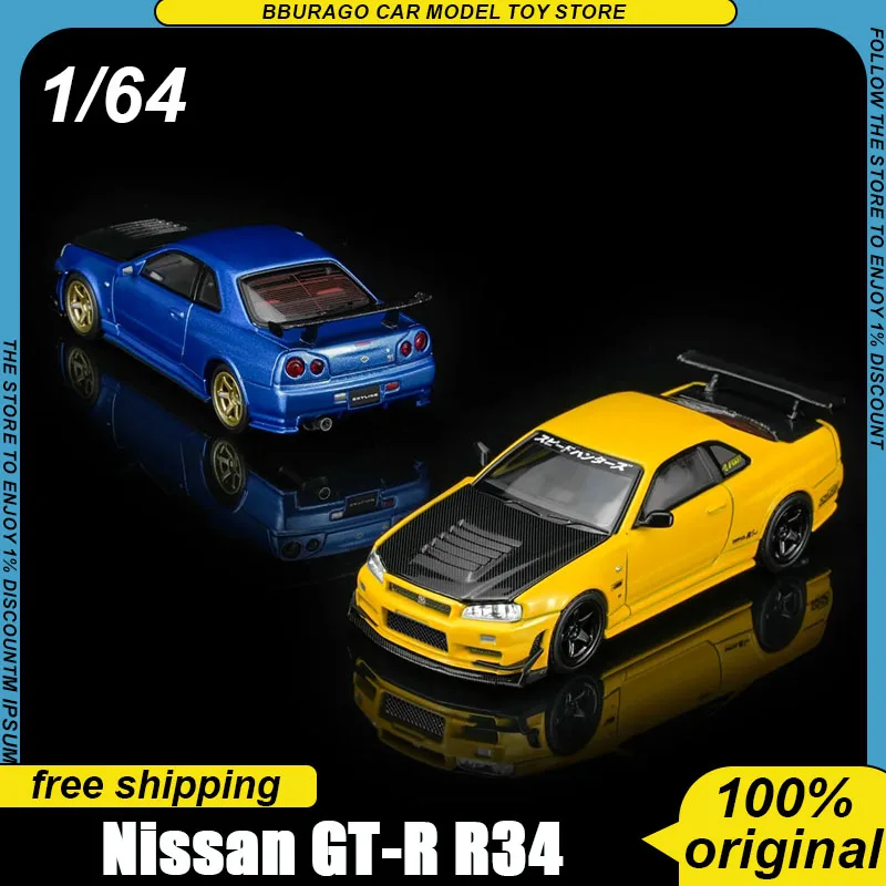 Pre-Sale Motorhelix 1:64 Nissan Skyline Gt-R R34 Diecast Model Custom Gt Aero Kit Removable Magnetic Hood Collectible Toys Boy
Pre-Sale Motorhelix 1:64 Nissan Skyline Gt-R R34 Diecast Model Custom Gt Aero Kit Removable Magnetic Hood Collectible Toys Boy