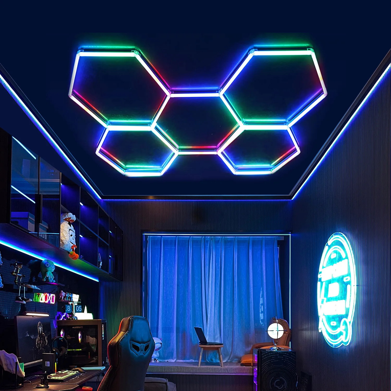 Christmas Tree Decor Effect Lighting RGB Hexagon Garage LED Light for Living Room Home Ceiling Room Gaming Wall Panel Gym Club
Christmas Tree Decor Effect Lighting RGB Hexagon Garage LED Light for Living Room Home Ceiling Room Gaming Wall Panel Gym Club