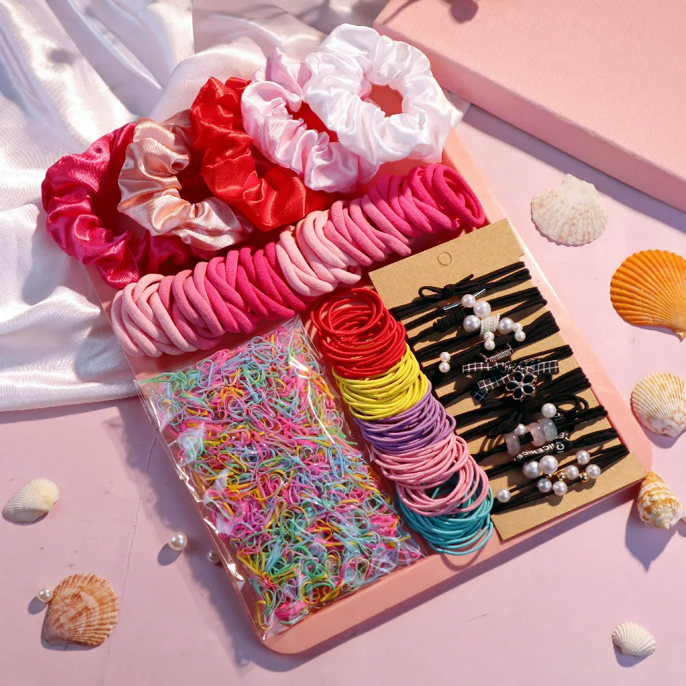 1117PCS Pink Hair Accessories for Woman Set Seamless Ponytail Holders Variety Hair Scrunchies HairBands Scrunchy Hair Ties
1117PCS Pink Hair Accessories for Woman Set Seamless Ponytail Holders Variety Hair Scrunchies HairBands Scrunchy Hair Ties