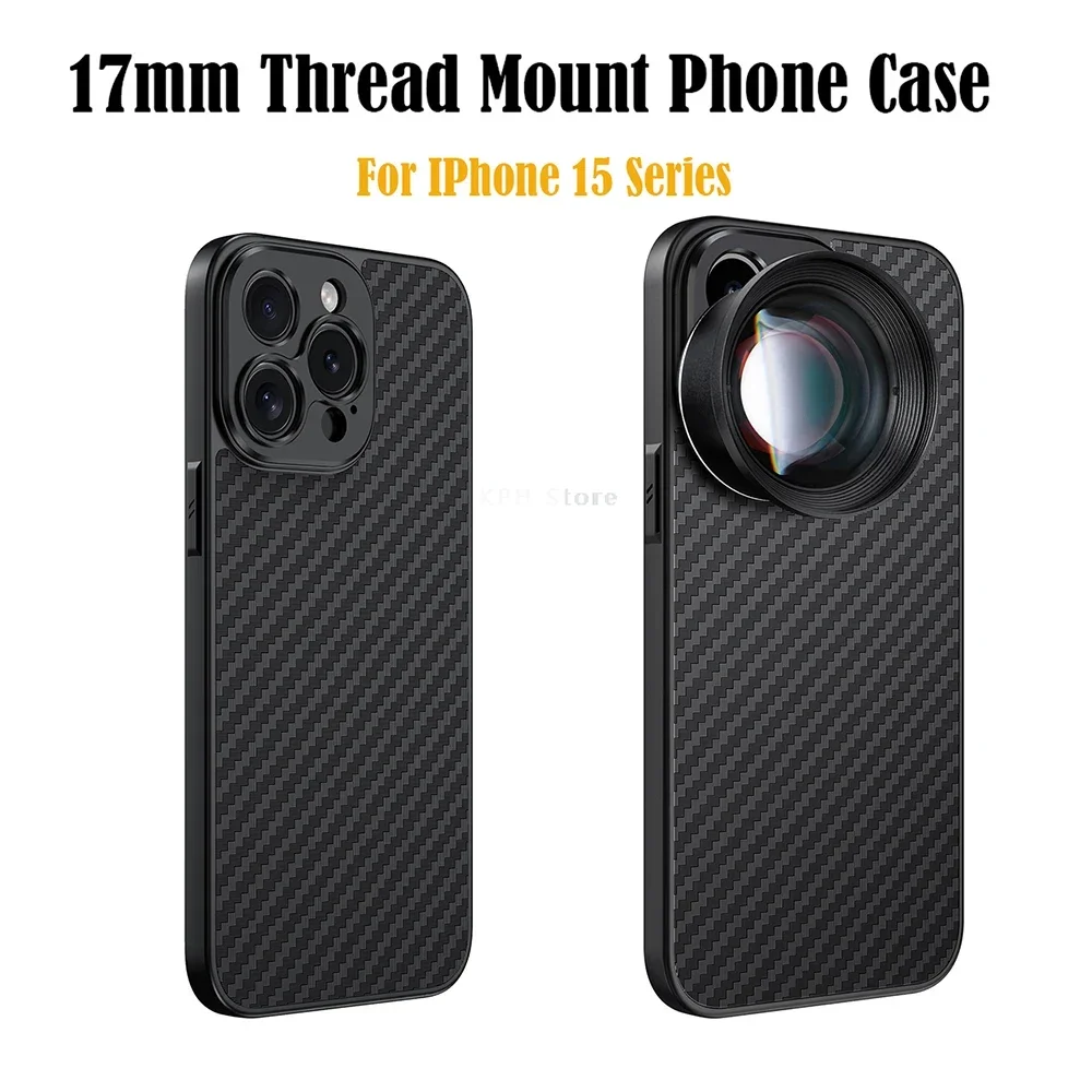 17MM Thread Mount Phone Case for IPhone 15 Pro Max Plus Protect Housing Phone Lens Carbon Fibre Case for Ulanzi Apexel Kase Lens
17MM Thread Mount Phone Case for IPhone 15 Pro Max Plus Protect Housing Phone Lens Carbon Fibre Case for Ulanzi Apexel Kase Lens