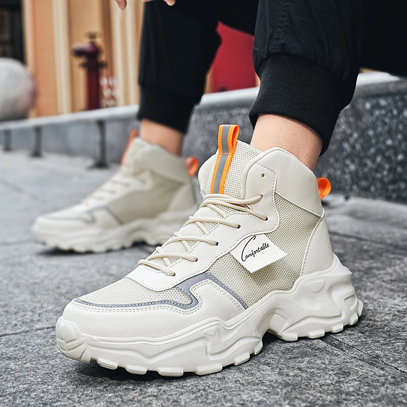 High Top Men's Shoes Fashion Platform Height Increasing Men's Ankle Boots Breathable Sports Leisure Mens Shoes Кроссовки Мужские
High Top Men's Shoes Fashion Platform Height Increasing Men's Ankle Boots Breathable Sports Leisure Mens Shoes Кроссовки Мужские