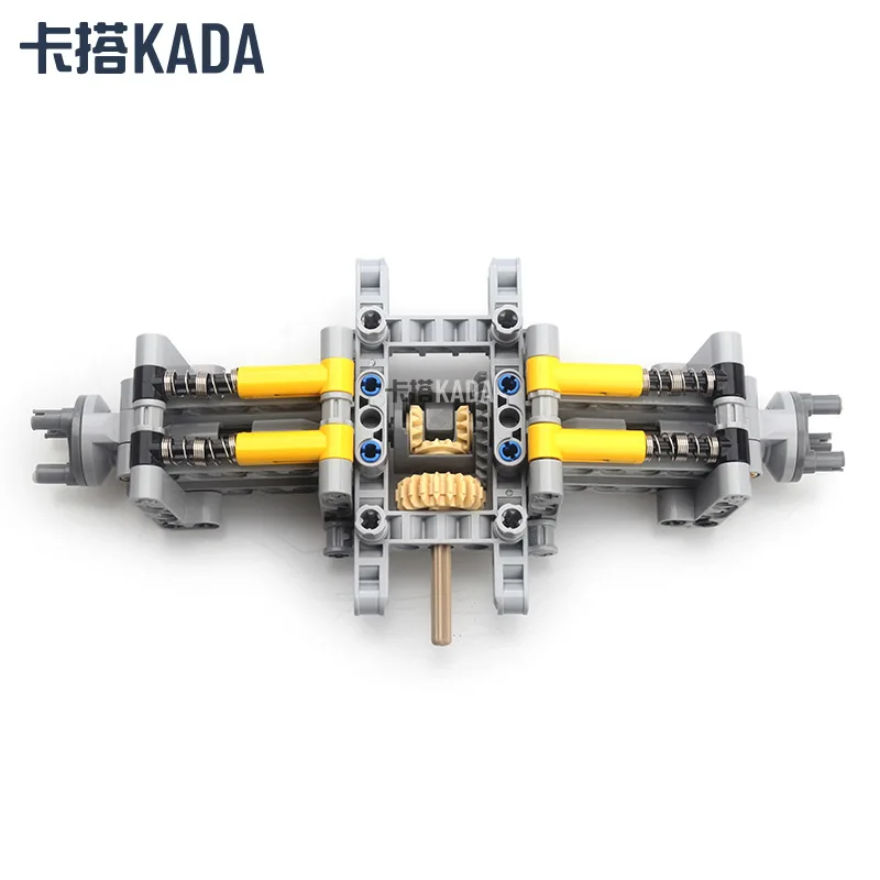 Compatible with small particles, rear drive system shock absorber chassis toy assembled building block model junction MOC-9365
Compatible with small particles, rear drive system shock absorber chassis toy assembled building block model junction MOC-9365