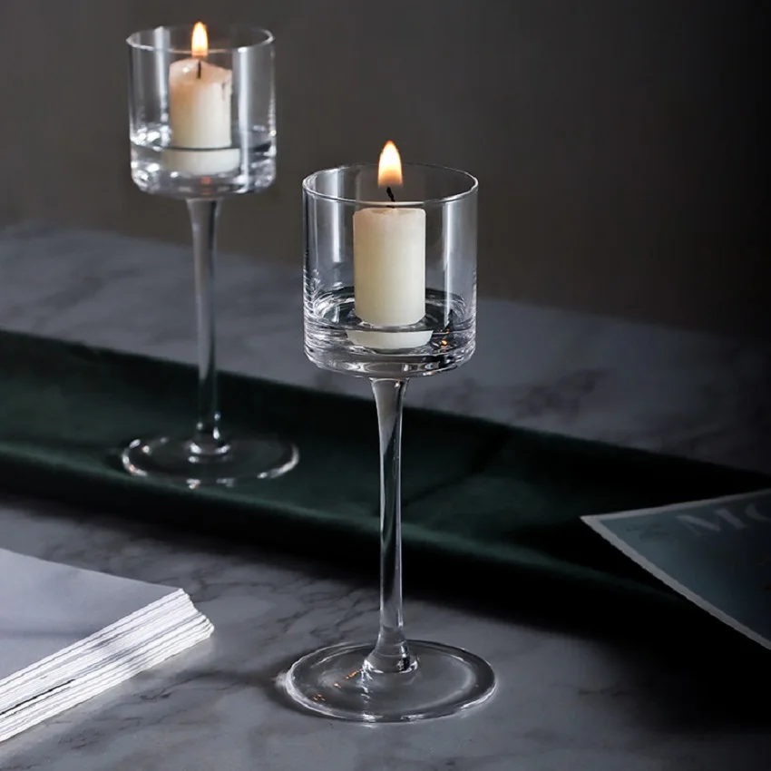Glass Candle Holders Set Holders Clear Goblet Candlestick for Wedding Candles Table Centerpieces Dining Room Home Party Decorat
Glass Candle Holders Set Holders Clear Goblet Candlestick for Wedding Candles Table Centerpieces Dining Room Home Party Decorat