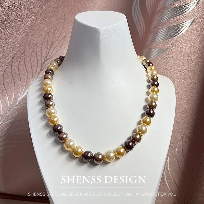 Personality 8mm Imitation Pearl Mixed Color Necklace Copper Plated 14k Gold Accessories
Personality 8mm Imitation Pearl Mixed Color Necklace Copper Plated 14k Gold Accessories