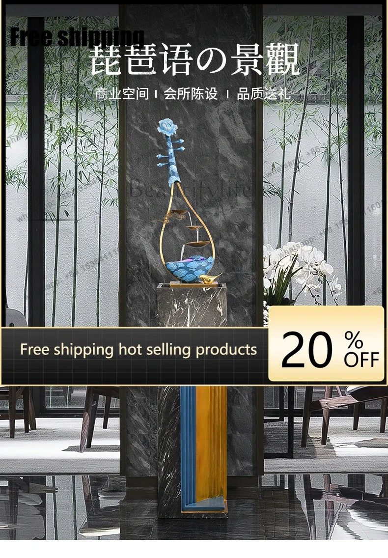 LJY modern flowing water ornament, circulating water generates wealth, advanced entrance landing lucky ornament
LJY modern flowing water ornament, circulating water generates wealth, advanced entrance landing lucky ornament