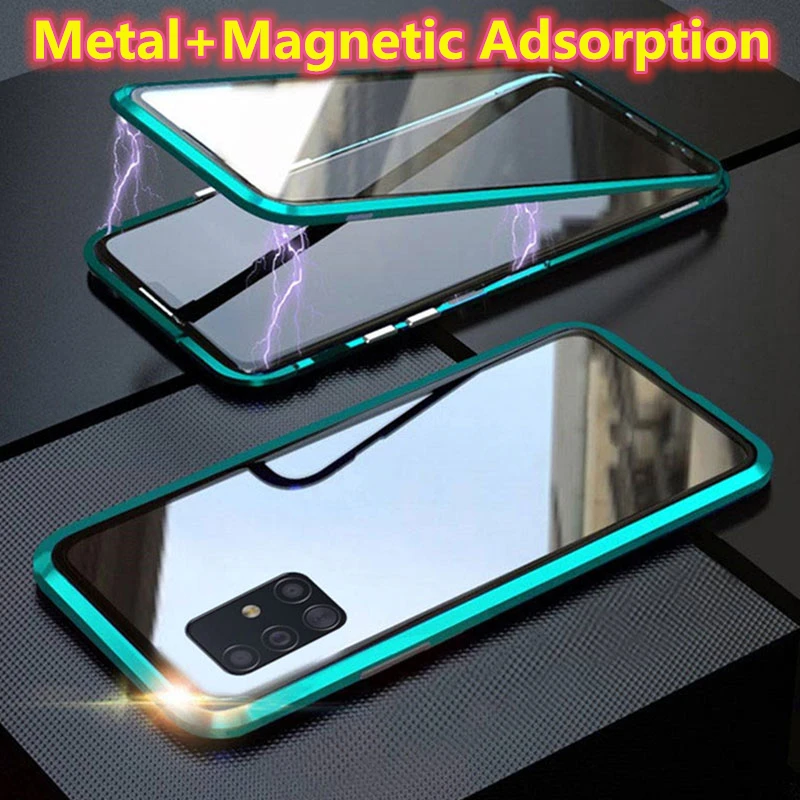 Metal bumper adsorption magnetic flip case for samsung galaxy S25 S23 S22 S21 S24 ultra Note20 double-side tempered glass coque
Metal bumper adsorption magnetic flip case for samsung galaxy S25 S23 S22 S21 S24 ultra Note20 double-side tempered glass coque