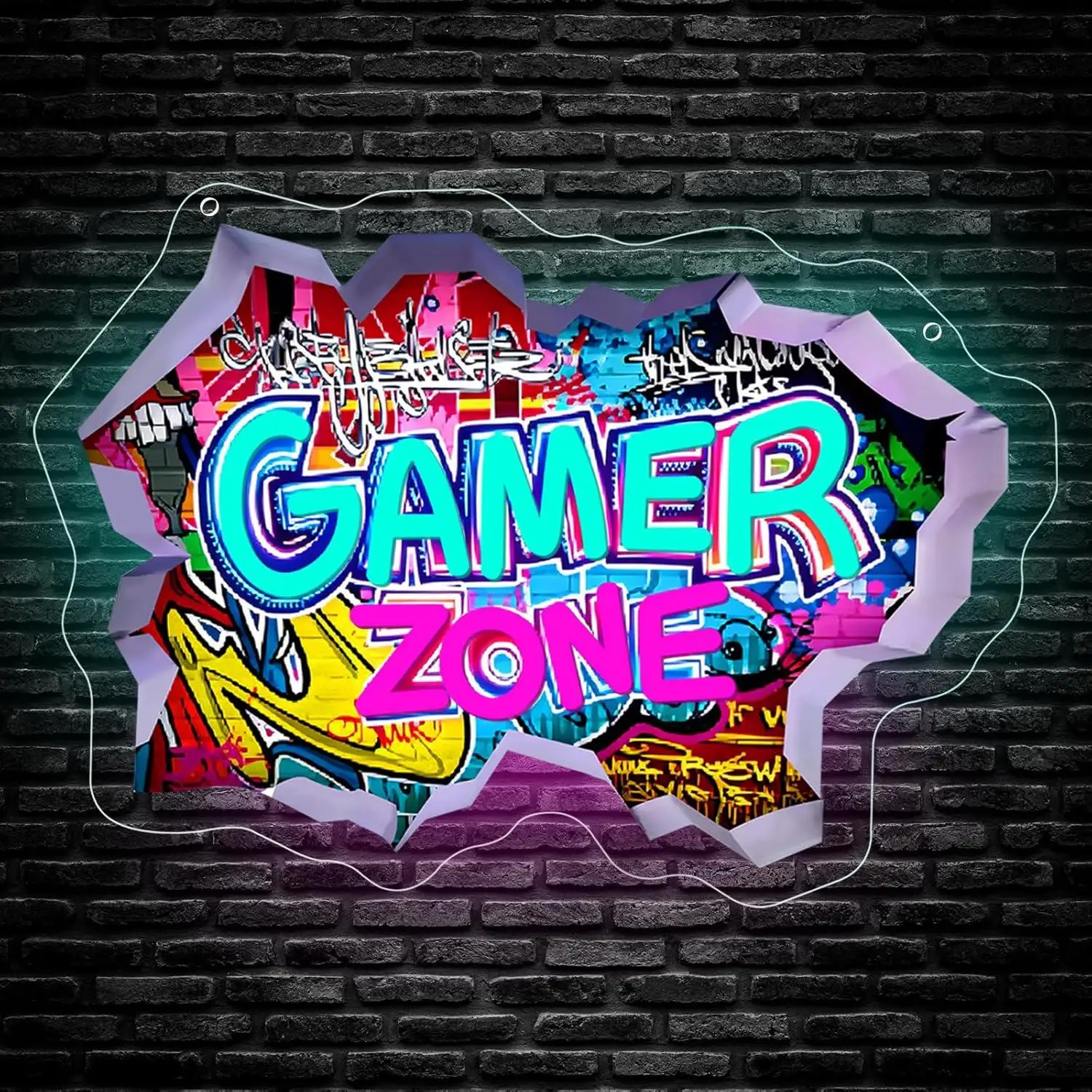 Gamer Zone Neon Sign USB Dimmable LED Light for Game Room Bedroom Man Cave Teen Room Aesthetic Wall Decor Gifts Night Light
Gamer Zone Neon Sign USB Dimmable LED Light for Game Room Bedroom Man Cave Teen Room Aesthetic Wall Decor Gifts Night Light