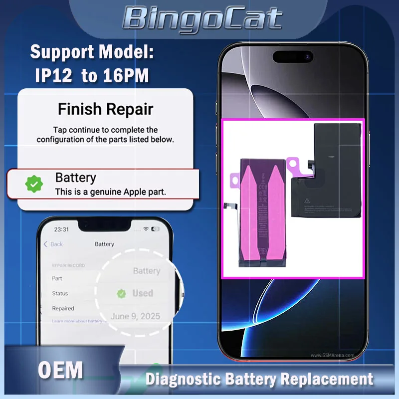 For iPhone 15 14 13 12 Pro max High Capacity Diagnostic Battery 100% Health No Pop Up Error Message After Diagnosed On IOS 26
For iPhone 15 14 13 12 Pro max High Capacity Diagnostic Battery 100% Health No Pop Up Error Message After Diagnosed On IOS 26