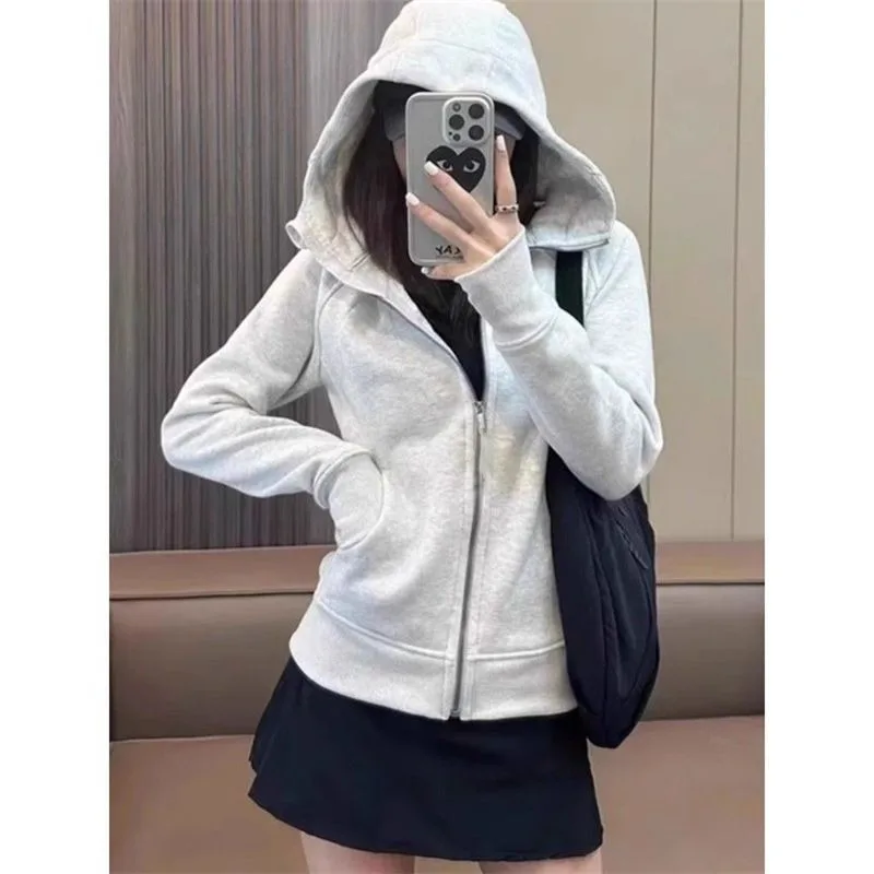 Slim Fit Y2k Тонкие куртки на молнии Корейская мода Повседневные толстовки Черный Розовый Серый Синий Толстовка Пальто Весна Осень Женская одежда
Slim Fit Y2k Тонкие куртки на молнии Корейская мода Повседневные толстовки Черный Розовый Серый Синий Толстовка Пальто Весна Осень Женская одежда