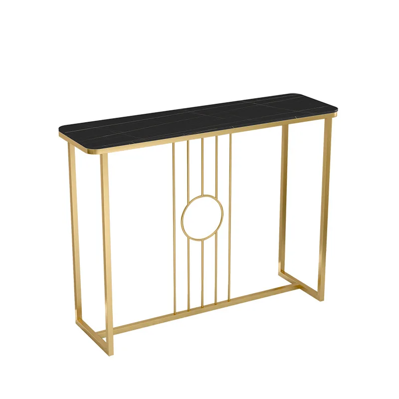 LMM light luxury slate entrance table against the wall, wrought iron living room entrance decoration end view entrance table
LMM light luxury slate entrance table against the wall, wrought iron living room entrance decoration end view entrance table