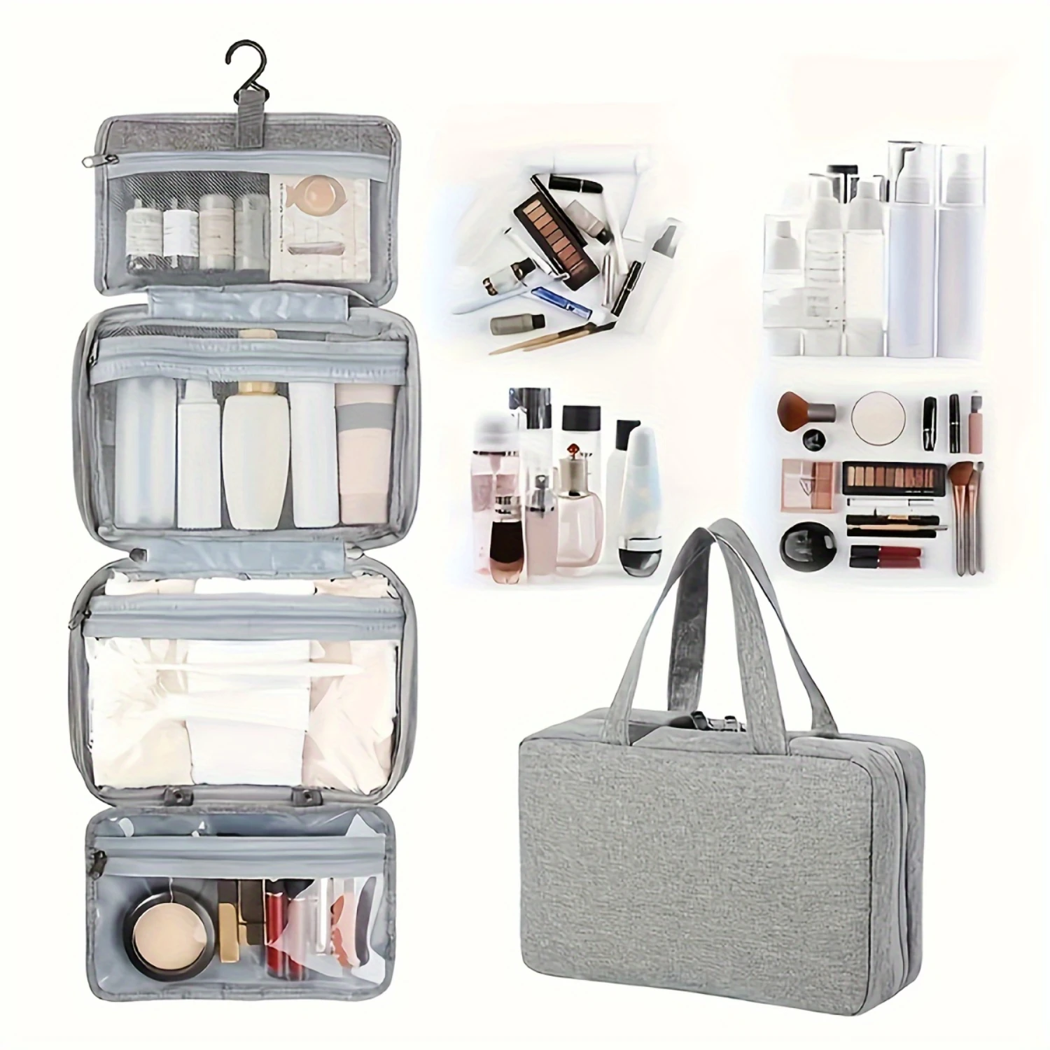 1pc Travel Waterproof Wet And Dry Toiletry Bag, Large Capacity Convenient Cosmetic Bag
1pc Travel Waterproof Wet And Dry Toiletry Bag, Large Capacity Convenient Cosmetic Bag