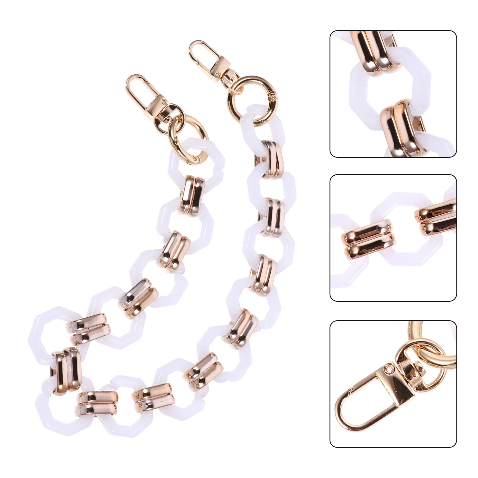 Модная ретро-цепочка из смолы для сумки, съемный плечевой ремень для сумок, клатчей, декоративный аксессуар для рукоделия
Модная ретро-цепочка из смолы для сумки, съемный плечевой ремень для сумок, клатчей, декоративный аксессуар для рукоделия