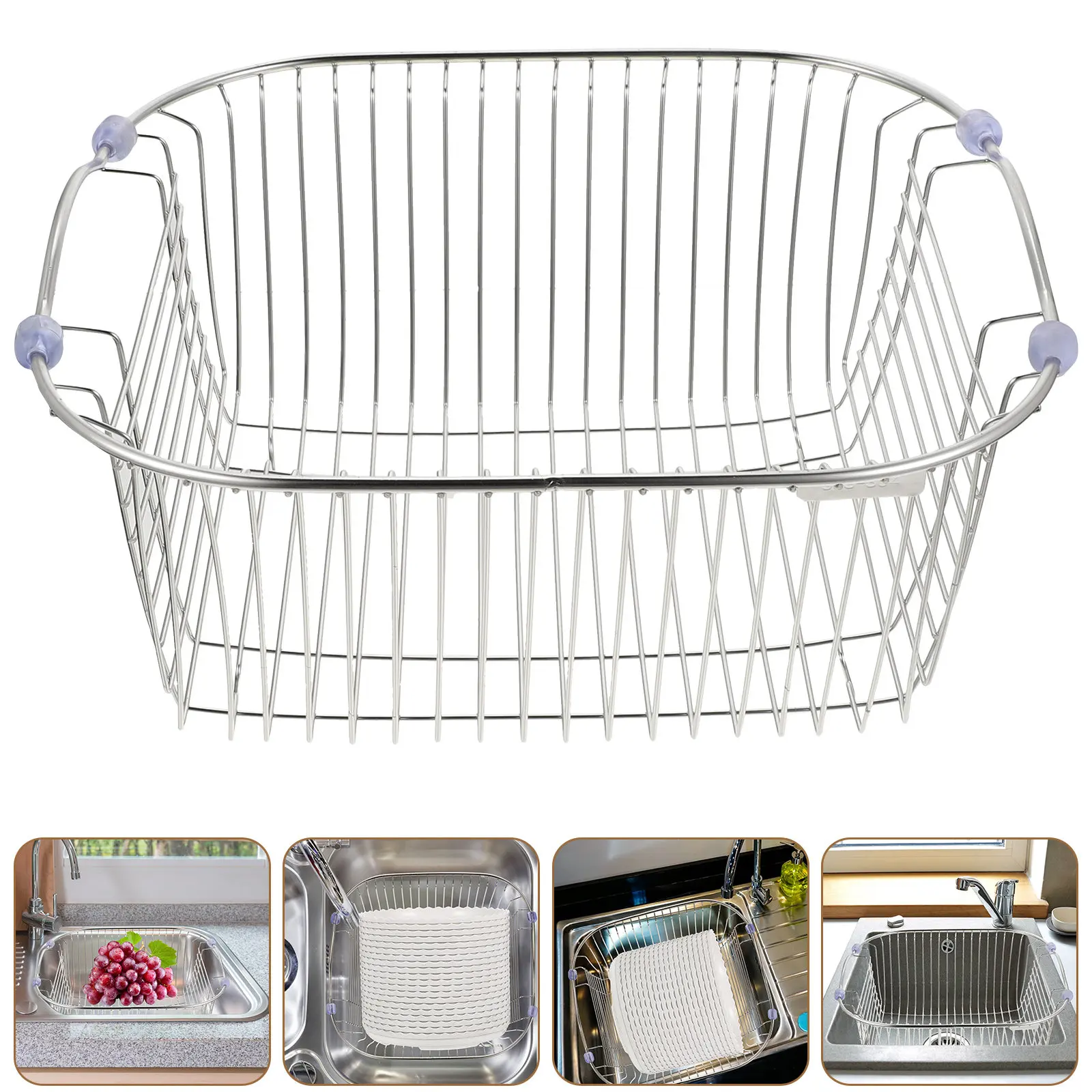 Stainless Steel Sink Drain Rack Kitchen Sink Strainer Basket Vegetable Washing Basin Dish Drying Rack Kitchen Essentials
Stainless Steel Sink Drain Rack Kitchen Sink Strainer Basket Vegetable Washing Basin Dish Drying Rack Kitchen Essentials