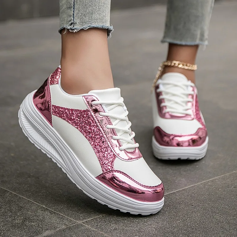 YRZL Women Walking Shoes High Top Sequins Platform Lightweight Causal Shoes Breathable Durable Fashion Athletic Sport Women Shoe
YRZL Women Walking Shoes High Top Sequins Platform Lightweight Causal Shoes Breathable Durable Fashion Athletic Sport Women Shoe