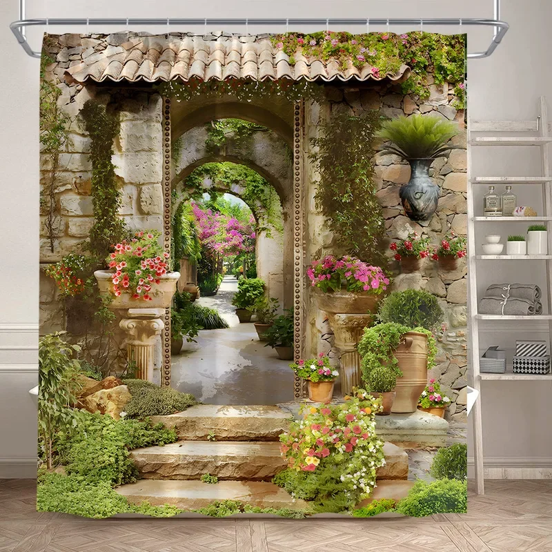 Vintage Brick Wall Floral Shower Curtains Purple Vine Flower Plant European Garden Scenery Polyester Home Bathroom Curtain XT6@!
Vintage Brick Wall Floral Shower Curtains Purple Vine Flower Plant European Garden Scenery Polyester Home Bathroom Curtain XT6@!