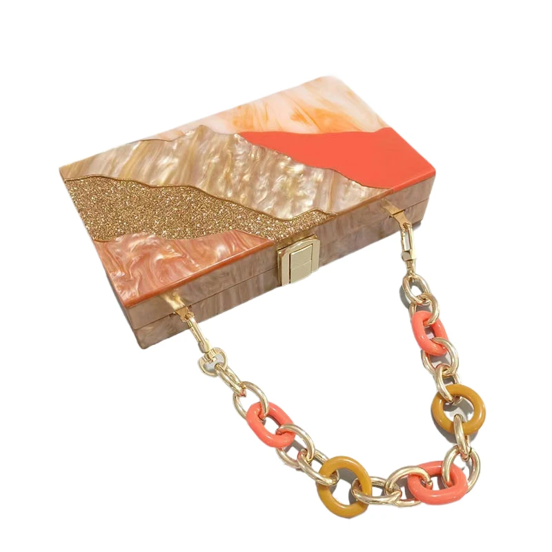 Fashion Spring New Luxury Chain Bag Clutch Shoulder Bags Dinner Crossbody Acrylic Leisure Lady's Handbag Evening Off Bag
Fashion Spring New Luxury Chain Bag Clutch Shoulder Bags Dinner Crossbody Acrylic Leisure Lady's Handbag Evening Off Bag