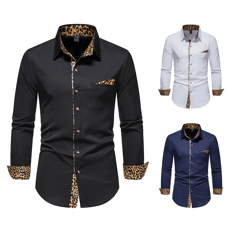 New Men's Urban Fashionable Patchwork Design for Spring and Summer, Slim Fit Long Sleeved Button Up Collar Shirt
New Men's Urban Fashionable Patchwork Design for Spring and Summer, Slim Fit Long Sleeved Button Up Collar Shirt
