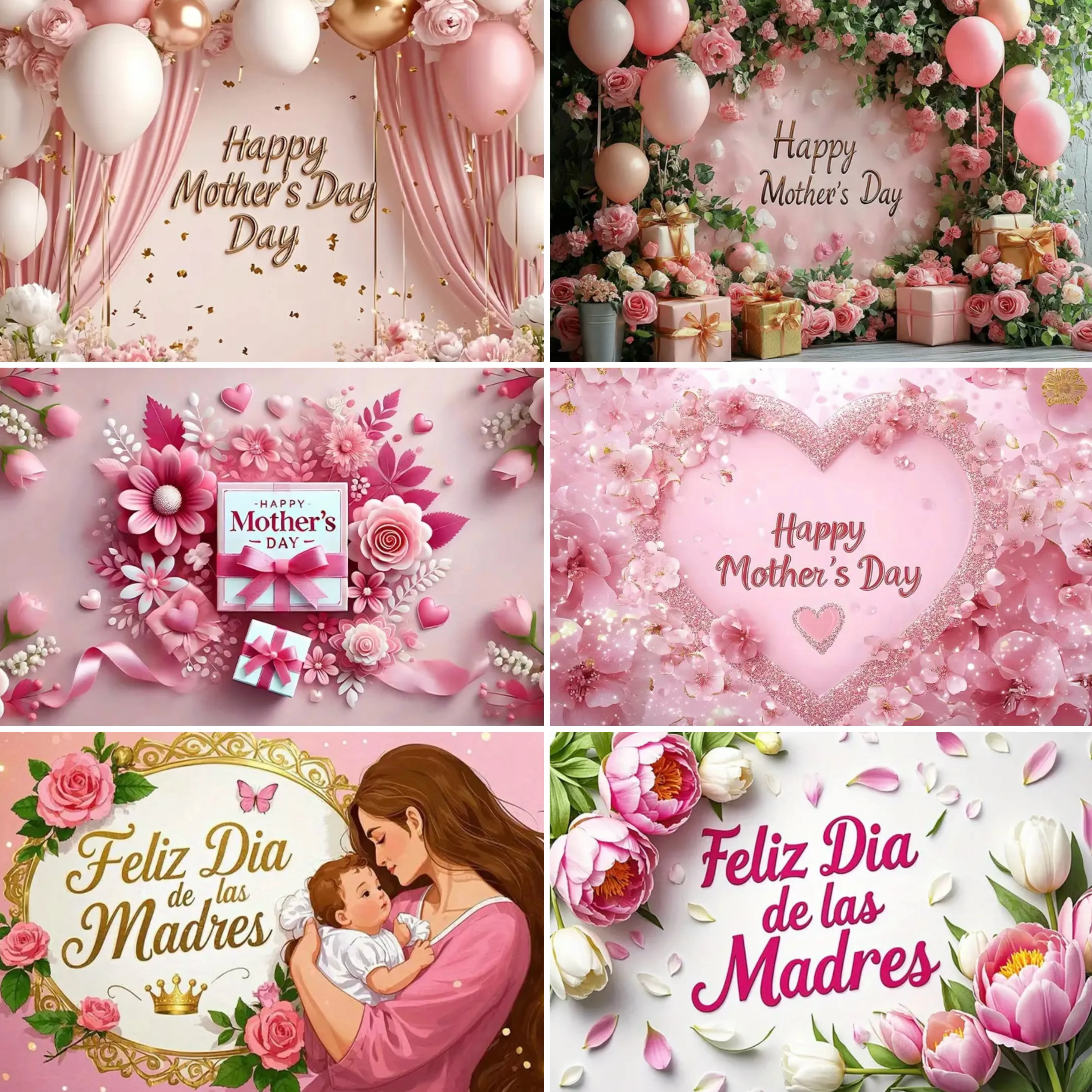 Happy Mother's Day Theme Decoration Background Rose Flowers Best Mother's Day Party Background Mother's Day Gifts
Happy Mother's Day Theme Decoration Background Rose Flowers Best Mother's Day Party Background Mother's Day Gifts