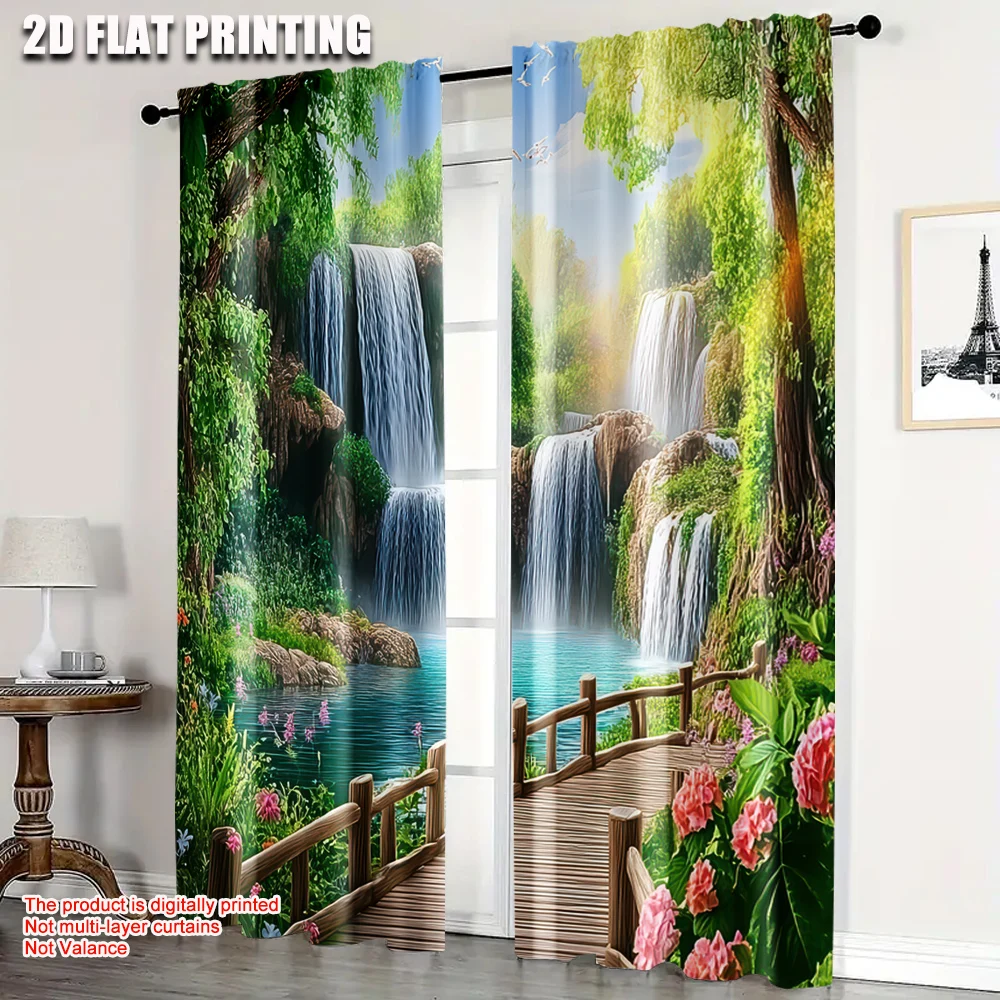 2Pcs Forest Scenery Pattern Curtains Window Treatments For Bedroom Living Room Home Decoration Room Decoration
2Pcs Forest Scenery Pattern Curtains Window Treatments For Bedroom Living Room Home Decoration Room Decoration