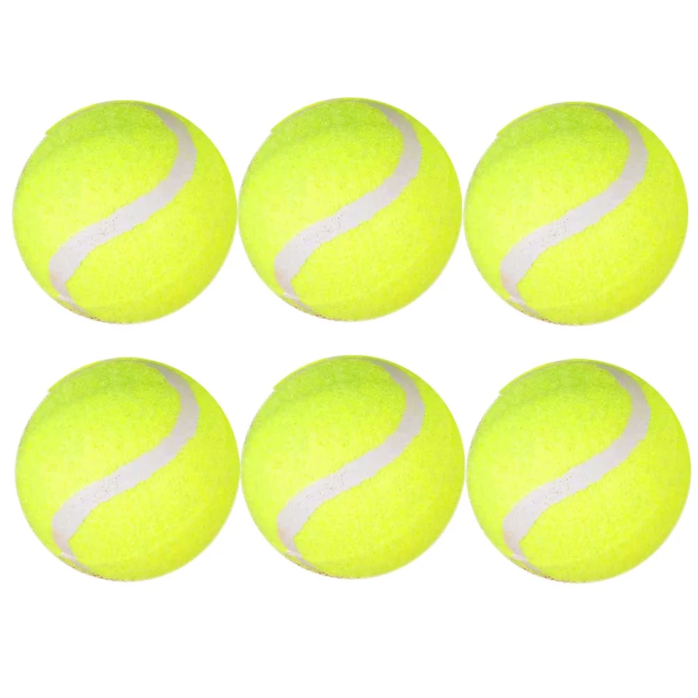6Pcs Tennis Balls Training High Elasticity Heavy Duty Durable Regular Balls for Practice Court and Tennis Machine
6Pcs Tennis Balls Training High Elasticity Heavy Duty Durable Regular Balls for Practice Court and Tennis Machine