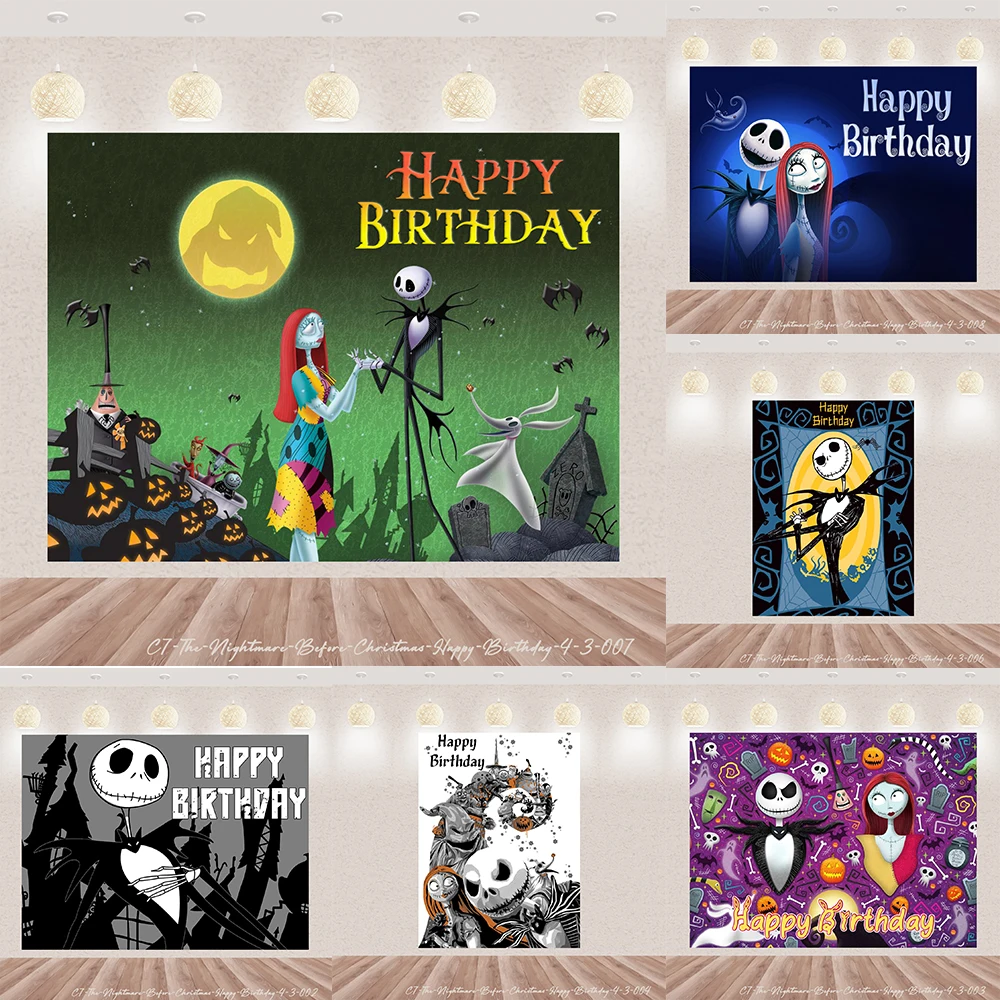 Skull The Nightmare Before Christmas Happy Birthday Party Vinyl Background Baby Shower Photography Props Decor Supplies Photo
Skull The Nightmare Before Christmas Happy Birthday Party Vinyl Background Baby Shower Photography Props Decor Supplies Photo