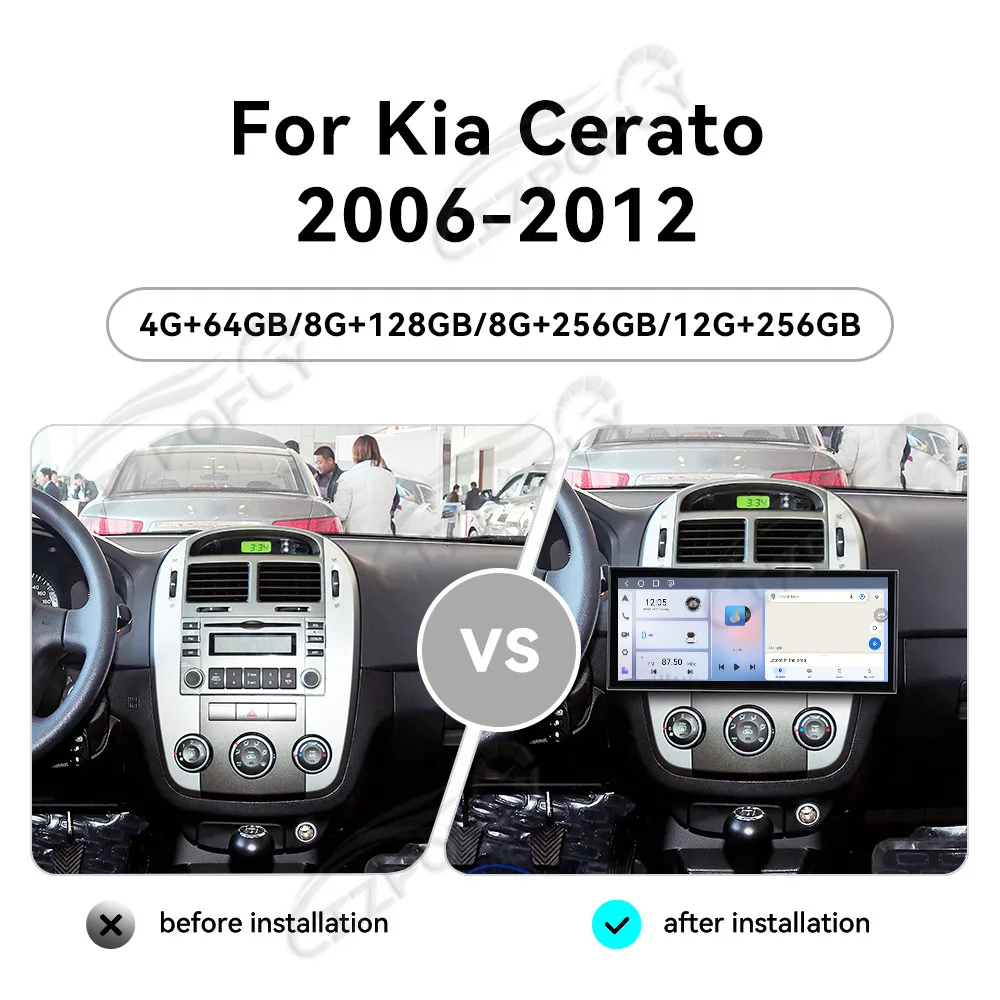 15,8-дюймовая автомагнитола Android 15 с беспроводными CarPlay и Android Auto для Kia Cerato 2006–2012 с GPS-навигацией и сенсорным экраном
15,8-дюймовая автомагнитола Android 15 с беспроводными CarPlay и Android Auto для Kia Cerato 2006–2012 с GPS-навигацией и сенсорным экраном
