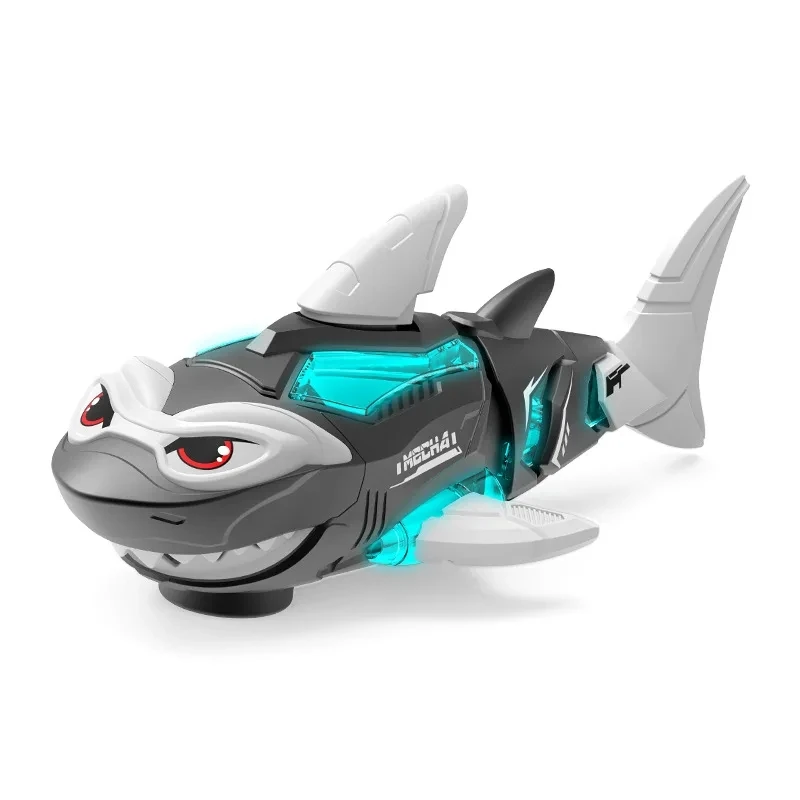 Children's electric shark robot, universal drive, dynamic music, cool model toy gift
Children's electric shark robot, universal drive, dynamic music, cool model toy gift