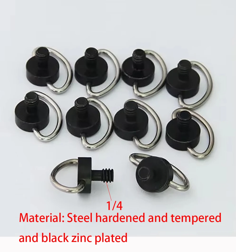 10pcs 1/4" camera screw with D ring for tripod and Quick Release plate (plack of Ten), 1/4-20 screws for camera tripod
10pcs 1/4" camera screw with D ring for tripod and Quick Release plate (plack of Ten), 1/4-20 screws for camera tripod
