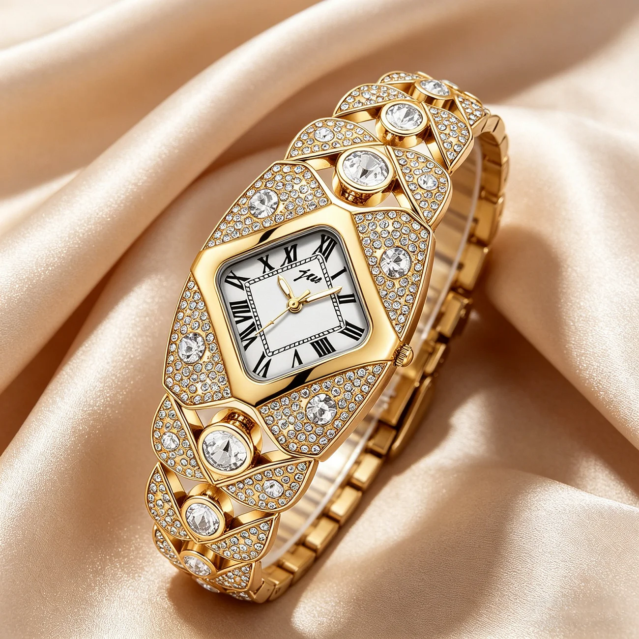 Fashionable Luxurious Ladies' Watch Diamond Studded Bracelet Style Quartz Watch Reloj часы женские наручные
Fashionable Luxurious Ladies' Watch Diamond Studded Bracelet Style Quartz Watch Reloj часы женские наручные