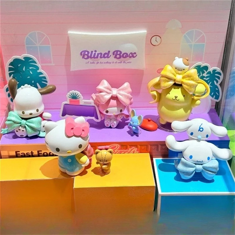 Sanrio Characters Heartfelt Bow Figure Series Blind Box Cute Action Figure Doll Kuromi Kitty Peripheral Model Toy Exquisite Gift
Sanrio Characters Heartfelt Bow Figure Series Blind Box Cute Action Figure Doll Kuromi Kitty Peripheral Model Toy Exquisite Gift