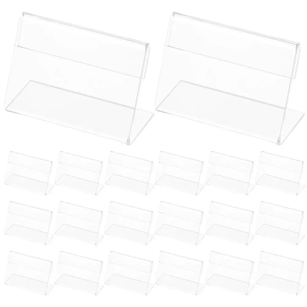 25 Pcs Acrylic Card Holder Table Sign Displays Clear Transparent Stand for Paper Menus Price Tags Sign Holders
25 Pcs Acrylic Card Holder Table Sign Displays Clear Transparent Stand for Paper Menus Price Tags Sign Holders