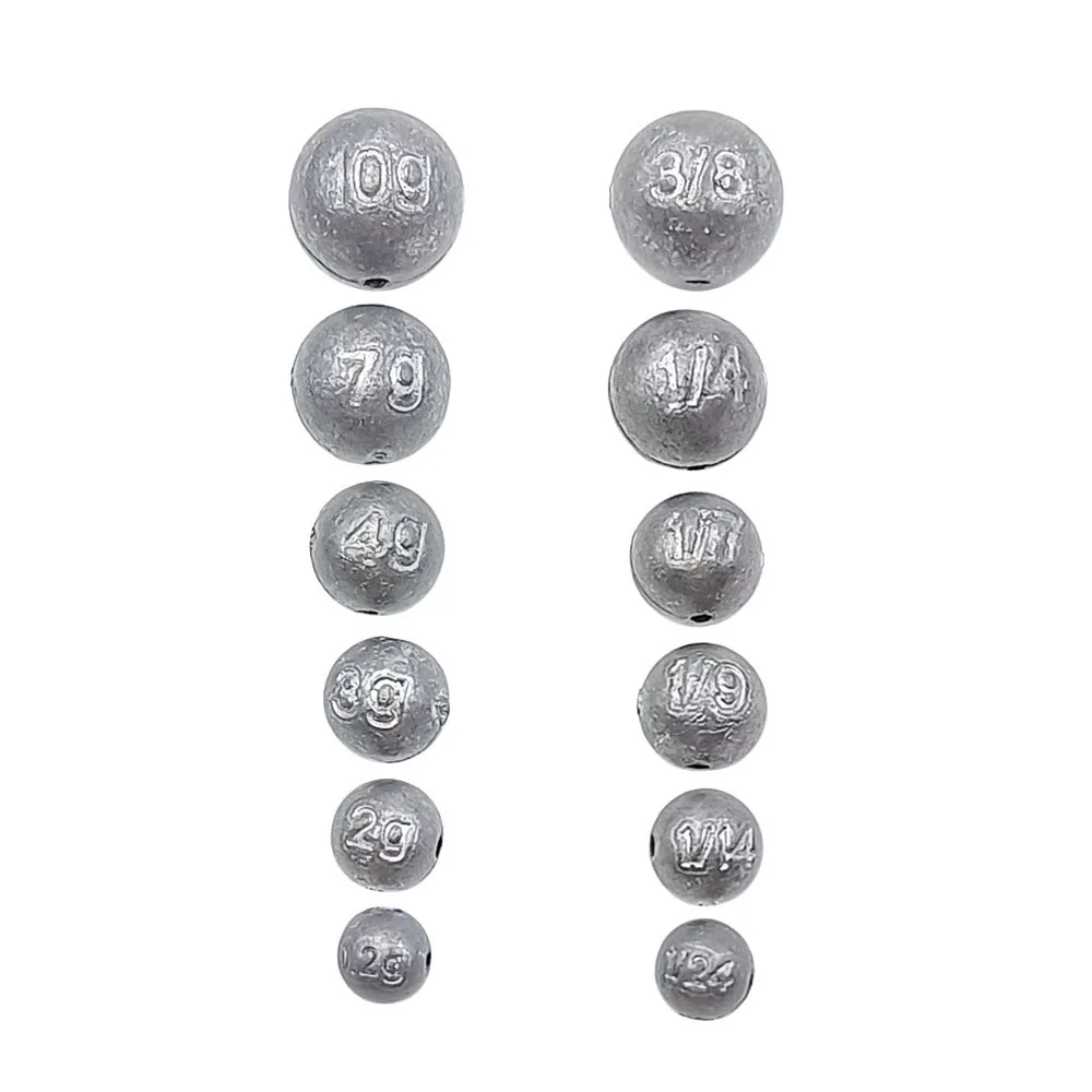 Fishing Weights Lead Round Ball Sinkers Bulk, Saltwater Freshwater Bass Trout Pike Carp Fishing Weight Sinker Tackle Accessories
Fishing Weights Lead Round Ball Sinkers Bulk, Saltwater Freshwater Bass Trout Pike Carp Fishing Weight Sinker Tackle Accessories