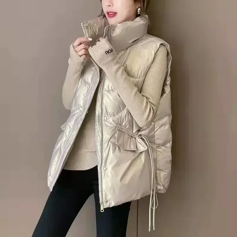 2024 New Down Cotton Vest for Women Autumn Winter Lightweight Vest Casual Loose Jackets Coats Women Fashion Sleeveless Parkas
2024 New Down Cotton Vest for Women Autumn Winter Lightweight Vest Casual Loose Jackets Coats Women Fashion Sleeveless Parkas