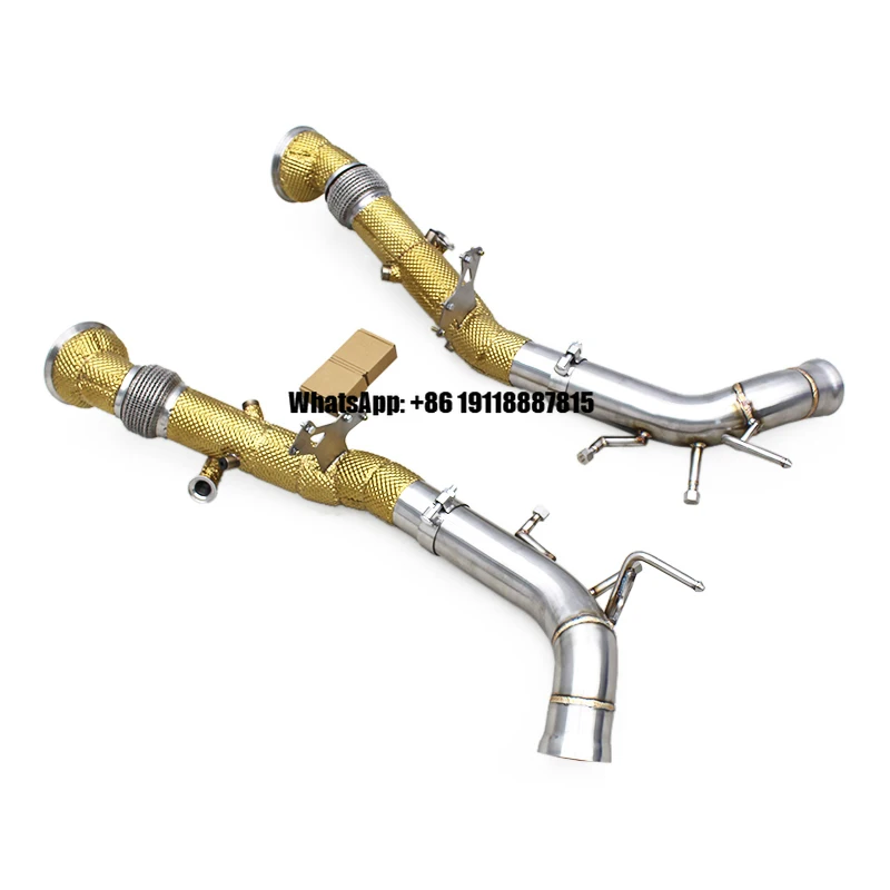 Custom Straight Catback Exhaust Downpipe with Golden for Ferrari 296 GTB V6 3.0T 2021-2024 Racing Car T304 Exhaust System
Custom Straight Catback Exhaust Downpipe with Golden for Ferrari 296 GTB V6 3.0T 2021-2024 Racing Car T304 Exhaust System