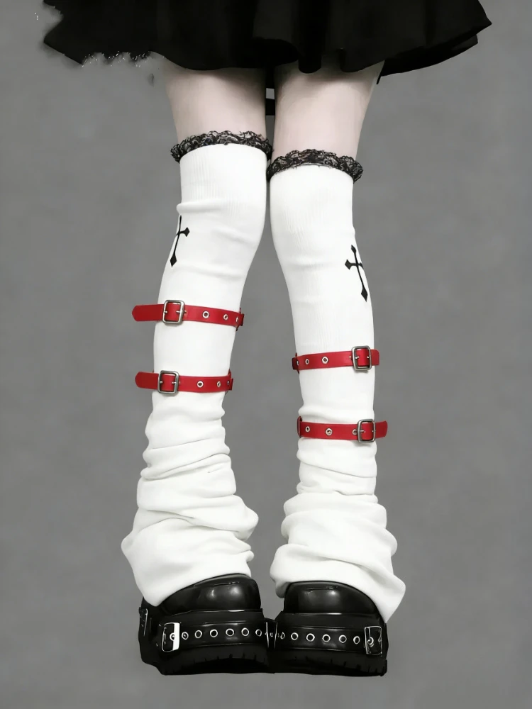 Lolita Knee High Sock Y2k Women Grunge Leg Warmers Lace Bandage Patchwork Japanese Print Flared Long Socks Foot Cover
Lolita Knee High Sock Y2k Women Grunge Leg Warmers Lace Bandage Patchwork Japanese Print Flared Long Socks Foot Cover