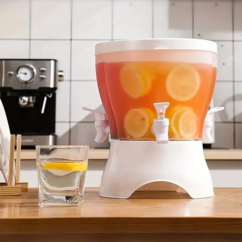 Household Rotating Divided Cold Water Pot Refrigerator Living Room Simple Large Capacity Three Grid with Faucet Ice Bucket
Household Rotating Divided Cold Water Pot Refrigerator Living Room Simple Large Capacity Three Grid with Faucet Ice Bucket