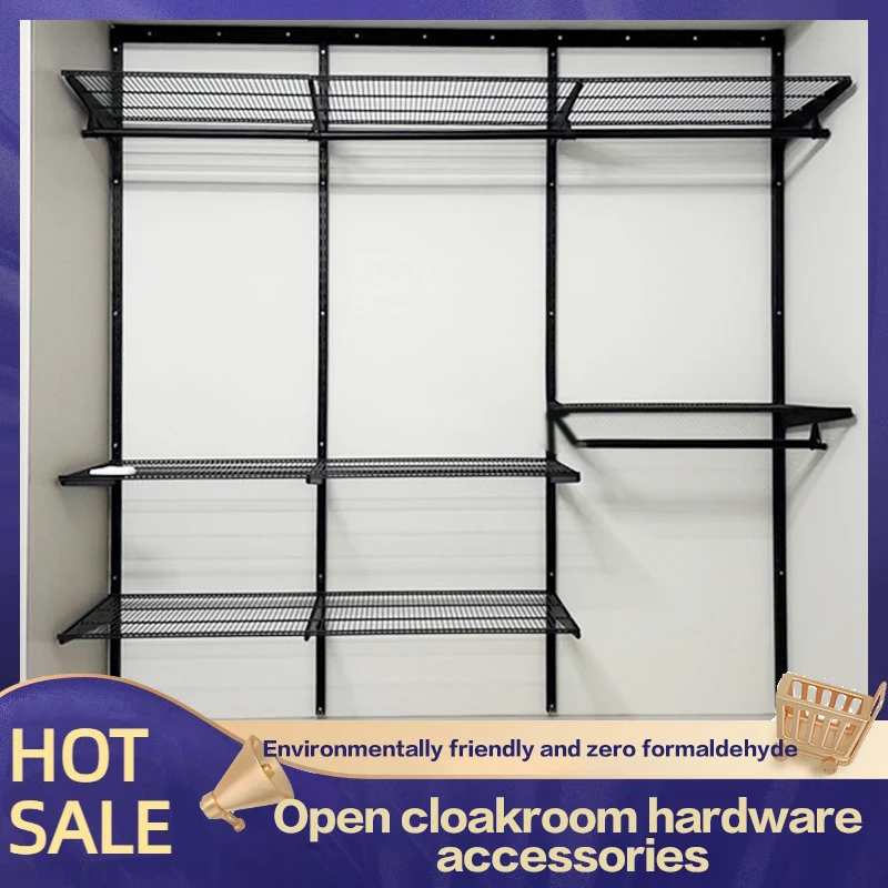 Open Coat Rack Storage Rack Wardrobe Bedroom Floor-Standing Combination Clothes Rack Household Angle Steel Wardrobe Storage Rack
Open Coat Rack Storage Rack Wardrobe Bedroom Floor-Standing Combination Clothes Rack Household Angle Steel Wardrobe Storage Rack