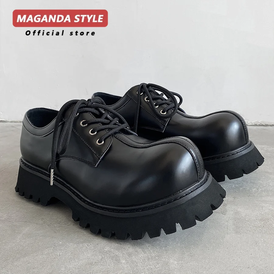 Original European and American dark style casual leather shoes for men niche IG thick sole commuting upturned toe derby shoes
Original European and American dark style casual leather shoes for men niche IG thick sole commuting upturned toe derby shoes